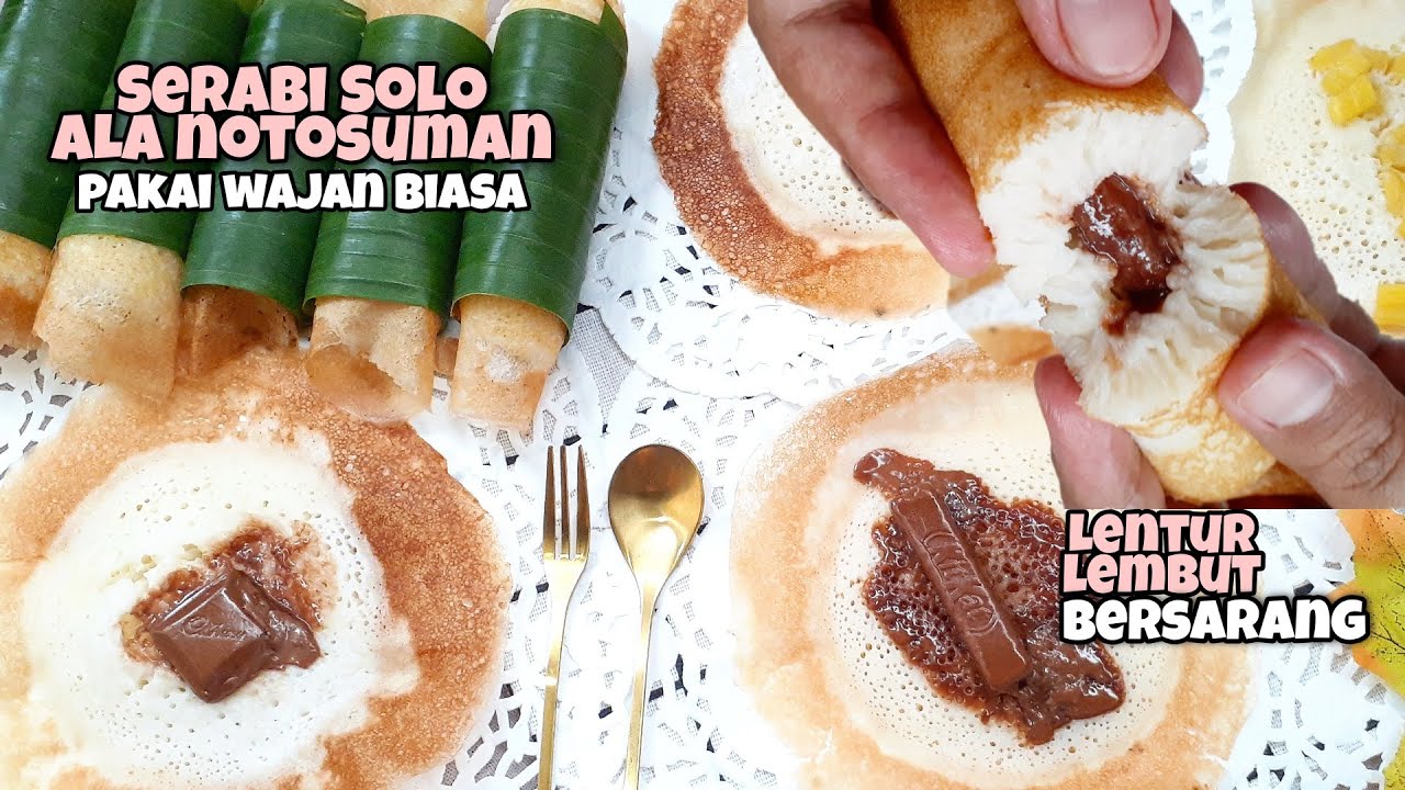 RESEP SERABI SOLO ALA NOTOSUMAN 💯LENTUR LEMBUT BERSARANG - PAKAI WAJAN BIASA - TANPA MIXER/CHOPPER