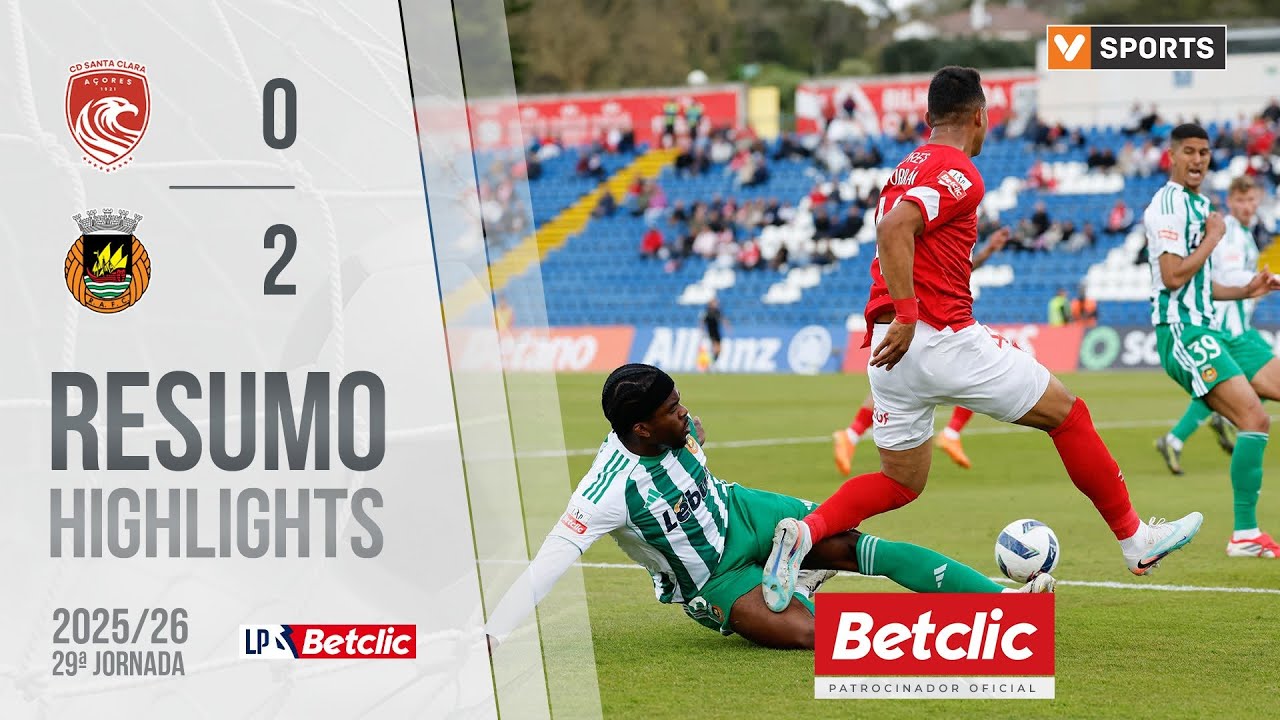 Resumo: Santa Clara 0-2 Rio Ave (Liga 25/26 #29)