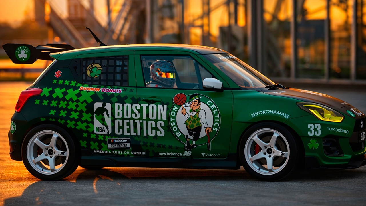 Suzuki Swift Sport Gr4 - Boston Celtics - New Livery Design by me