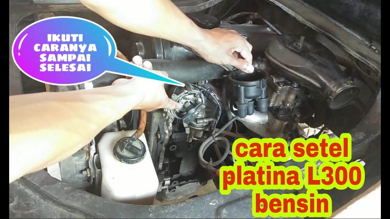 Cara setel platina L300 pick up tahun 1984