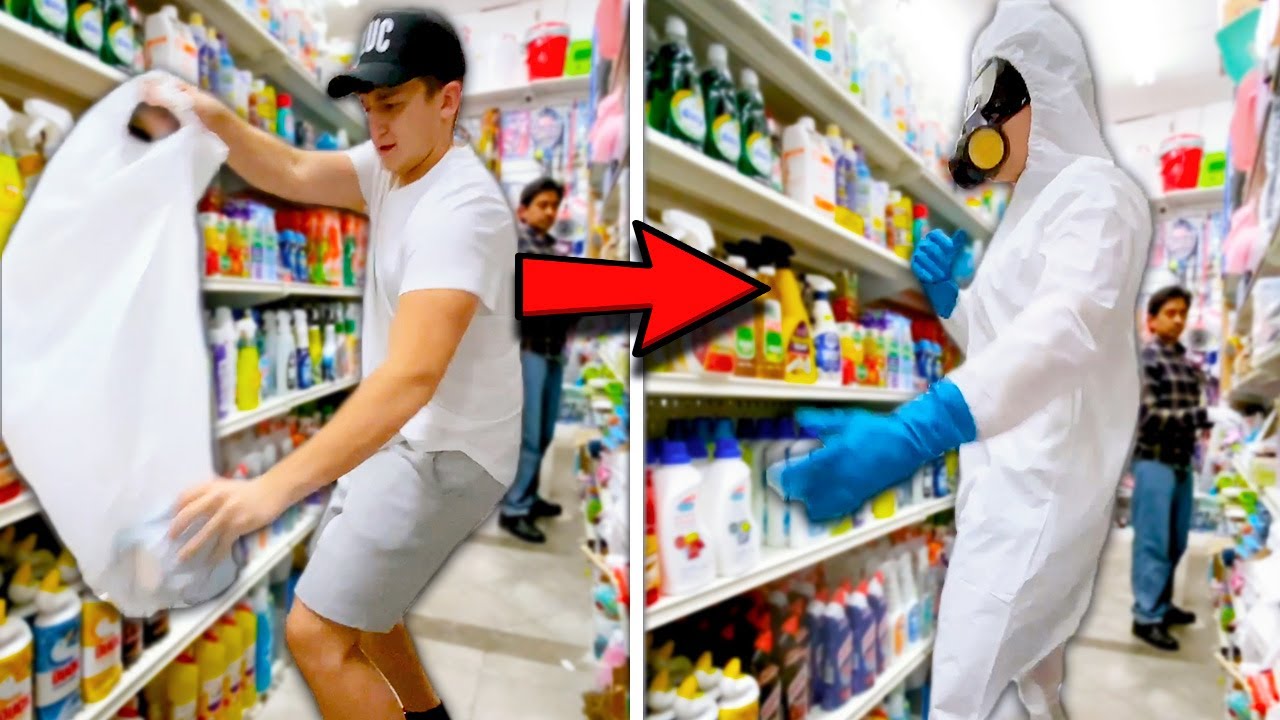 The Craziest Hazmat Suit Quick Change!