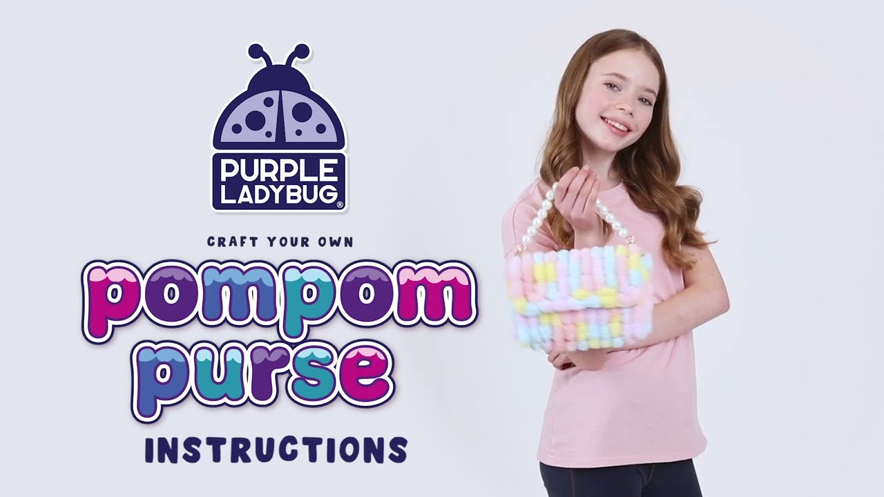 POMPOM BAG INSTRUCTIONS by Purple Ladybug