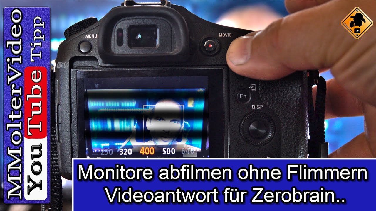Monitore abfilmen ohne Flimmern  - Videoantwort für Zerobrain..
