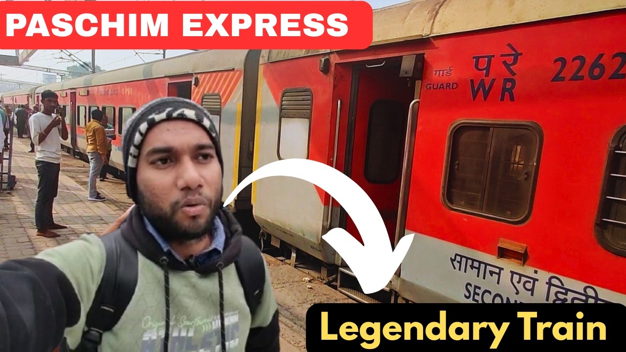 1,300 KM Train Journey 😱 | Delhi to Mumbai Paschim Superfast Express General Coach