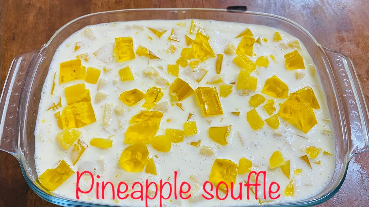 വളരെ എളുപ്പത്തിൽ ഒരു പൈനാപ്പിൾ ഡെസേർട്ട്(pineapple soufflé)