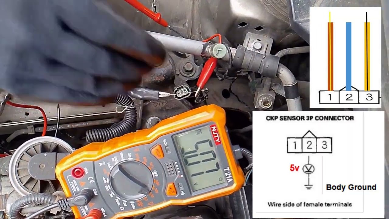 Paano mag test ng CKP Crankshaft Position Sensor HALL EFFECT at Magnetic type
