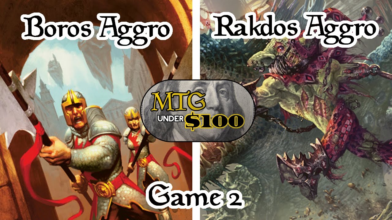 MTG Under $100: Boros (WR) Aggro vs Rakdos (BR) Aggro - Game 2