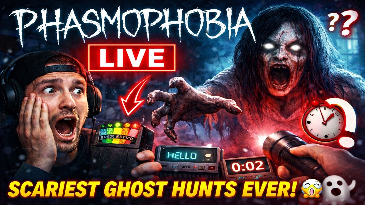 👻 Phasmophobia LIVE | The Ghost Started Hunting Us! 😱 Scariest Ghost Hunt Ever