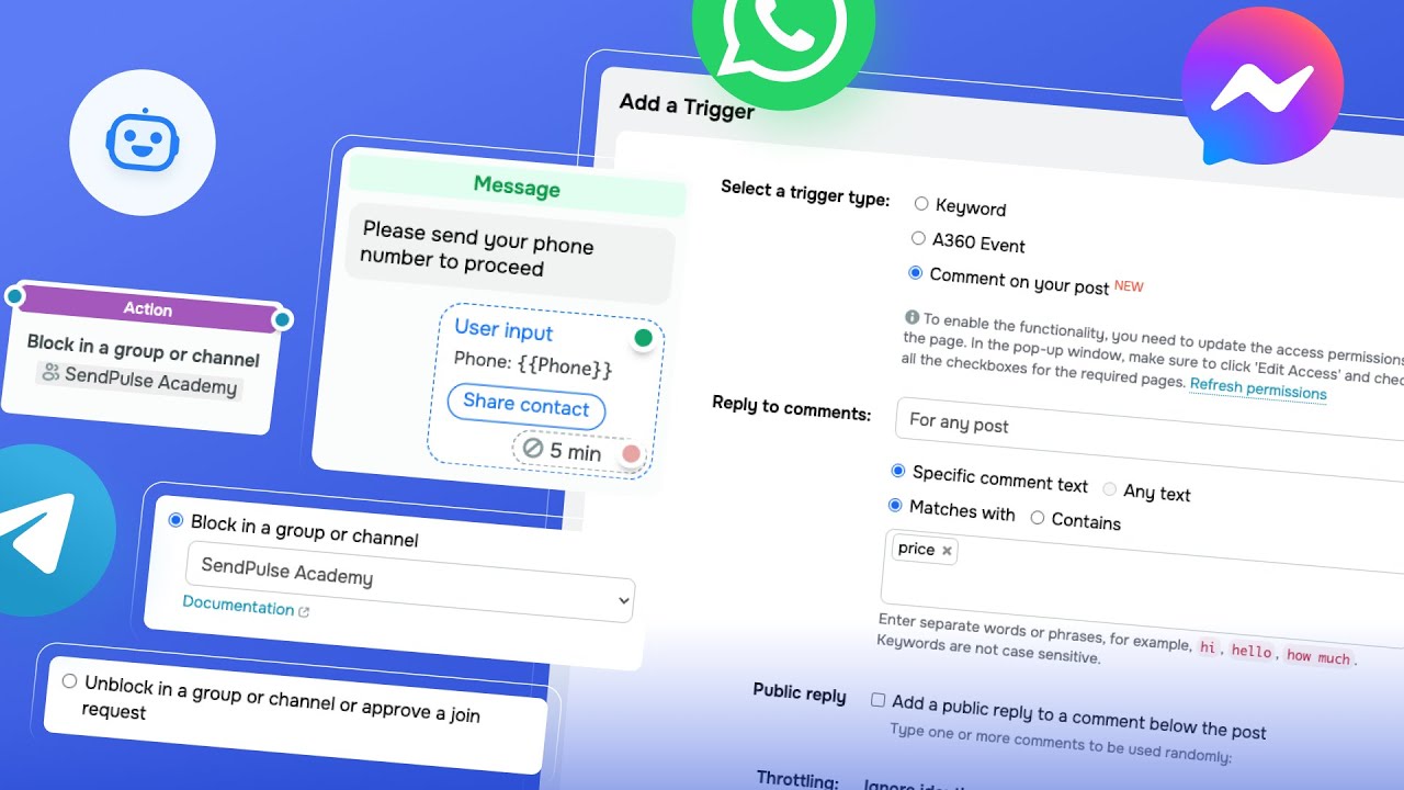Lesson 31. How to automatically save chatbot subscriber data. SendPulse Video Training