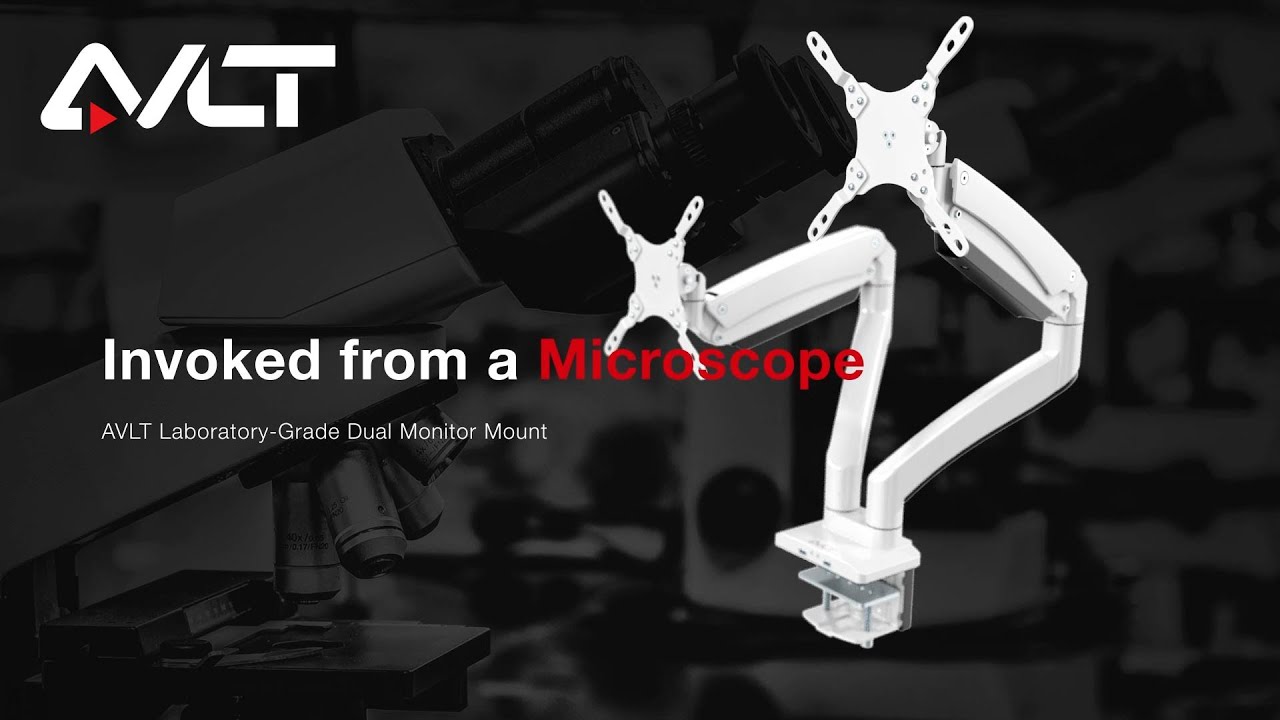 Elevate Your View, Double the Power!(AVLT-DM43-1 Monitor Arm)