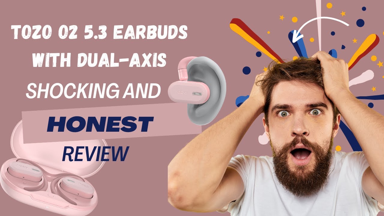TOZO O2 True Open Ear Wireless Headphones &ndash; Lightweight, Comfortable, and Premium Sound Quality!