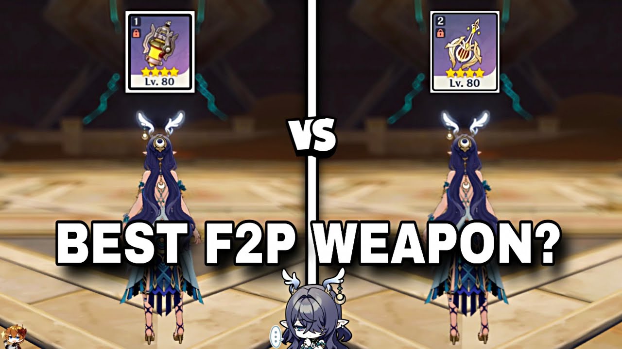 THE BEST F2P WEAPON FOR LAUMA [Etherlight vs Blackmarrow] | Genshin impact