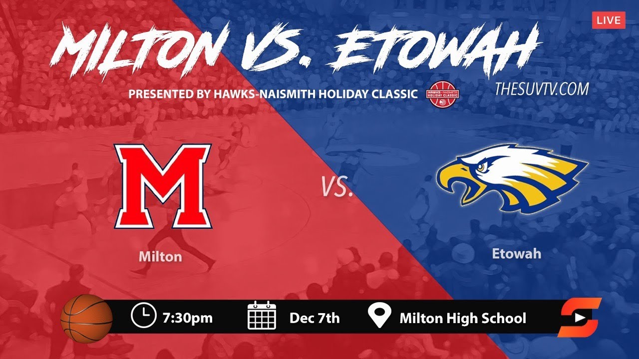 Varsity Boys Basketball: Milton vs. Etowah