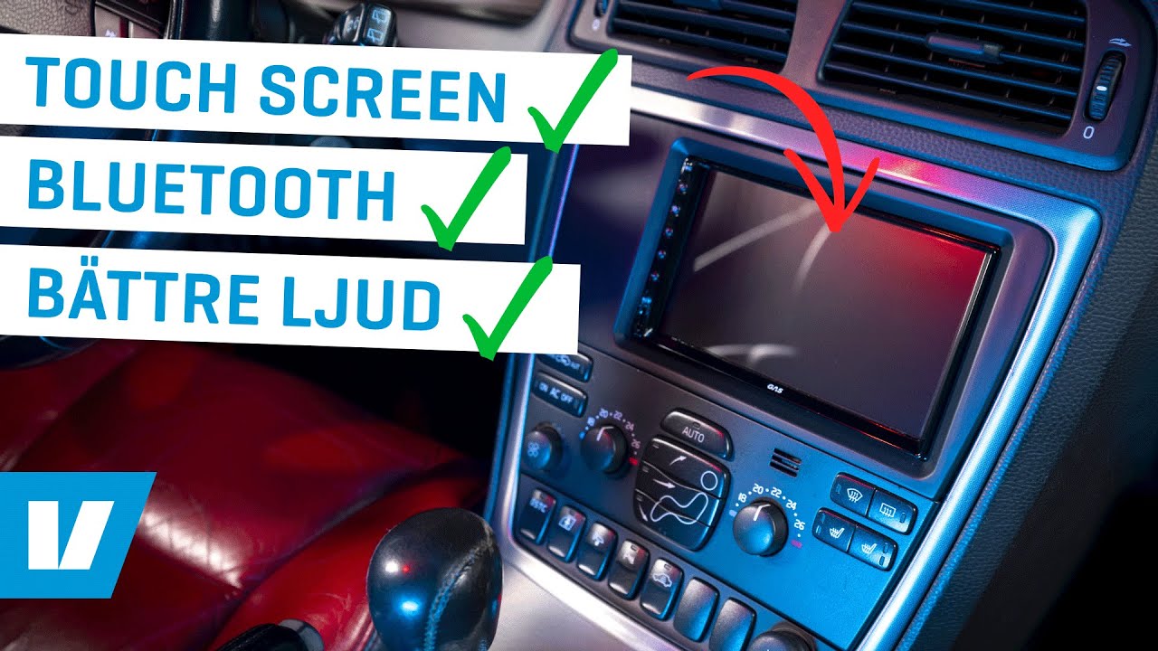 Byter till dubbel-din stereo i Volvo V70N 00-07