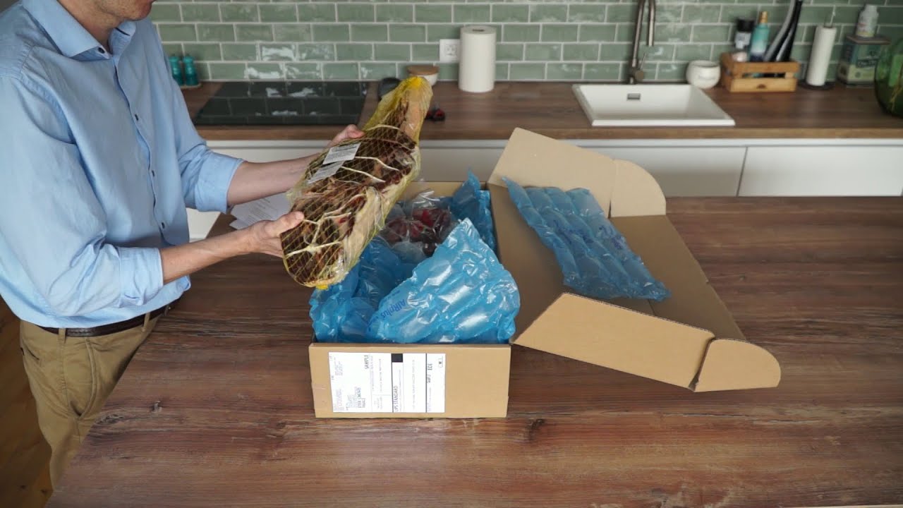 Unboxing di un prosciutto spagnolo disossato da ibergour.com