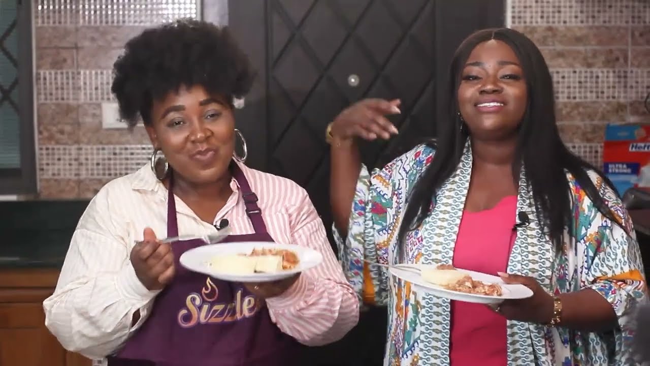 Madonna prepares Yam with Garden Egg Stew on Sizzles