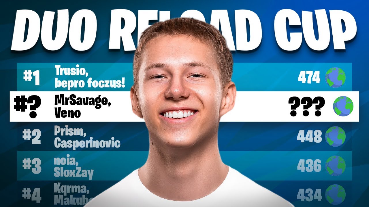 MrSavage Plays Duo Reload Cup ft. Veno (Full Gameplay)