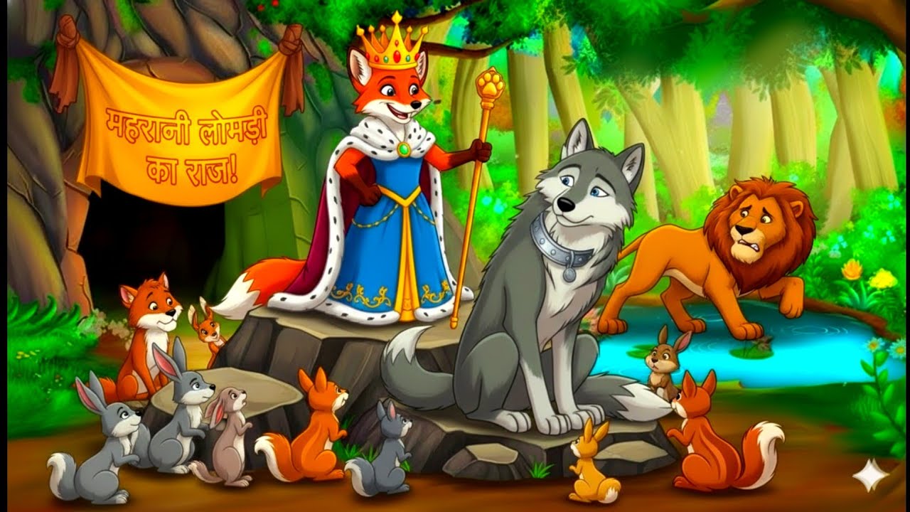 लोमड़ी ने रची शाजिस HINDI KAHANIYA MORAL STORIES IN HINDI  NEWCARTOON STORIES  PANCHATANTRA KIKAHANI