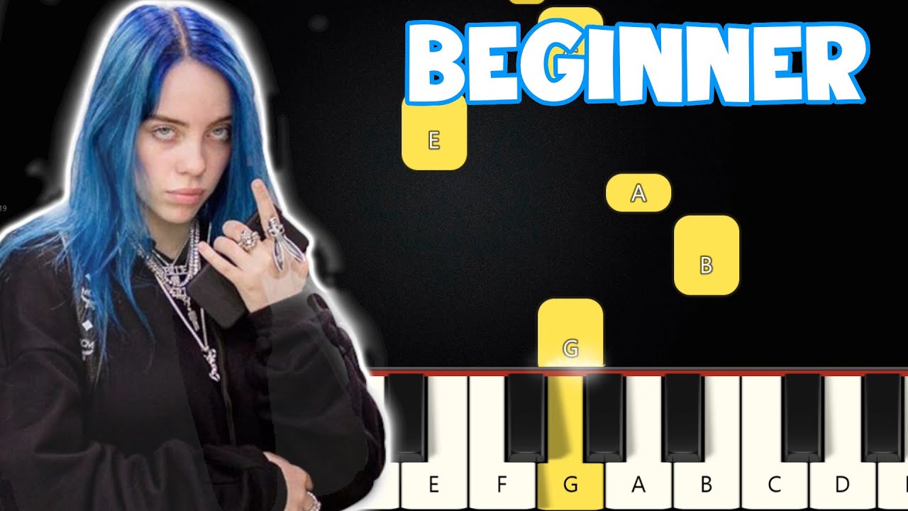 Bellyache - Billie Eylish | Beginner Piano Tutorial | Easy Piano