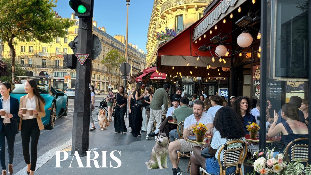11 July 2026 PARIS 🇫🇷 FRANCE STREET WALK TOUR WARM SUMMER EVENING WALK TOUR HEATWAVE PARIS 