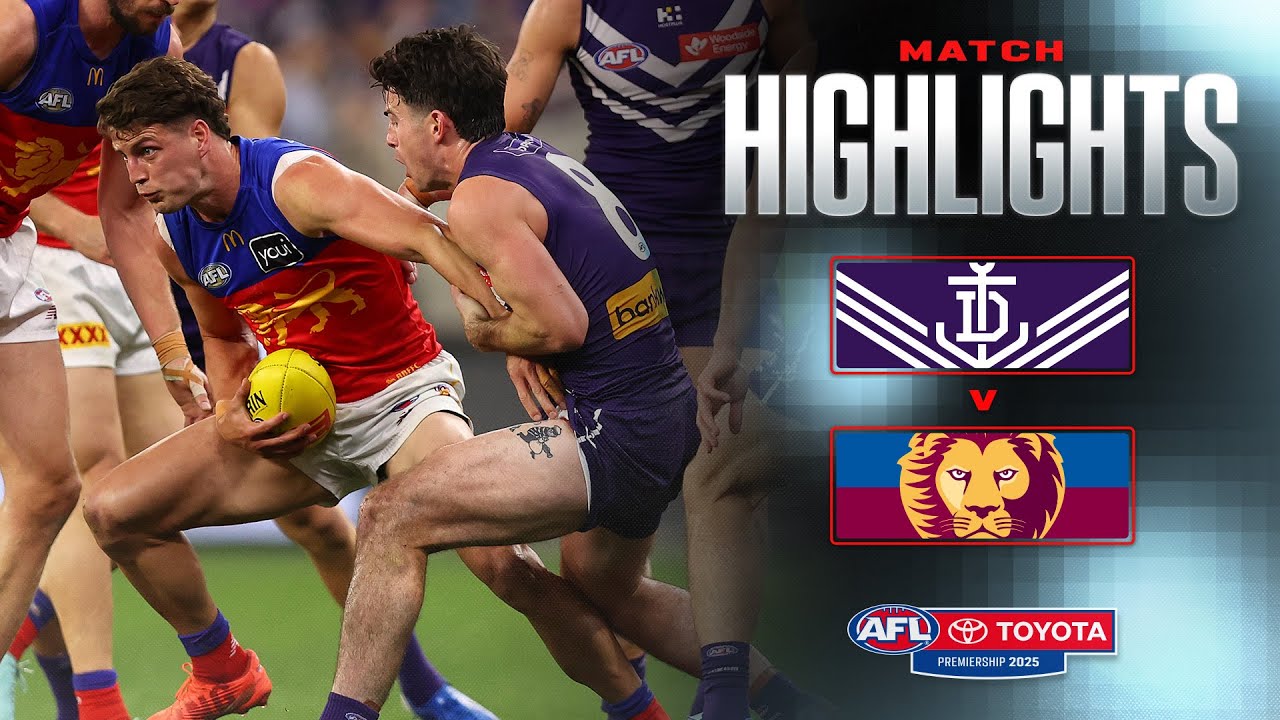 Fremantle v Brisbane Highlights | Round 23, 2025 | AFL