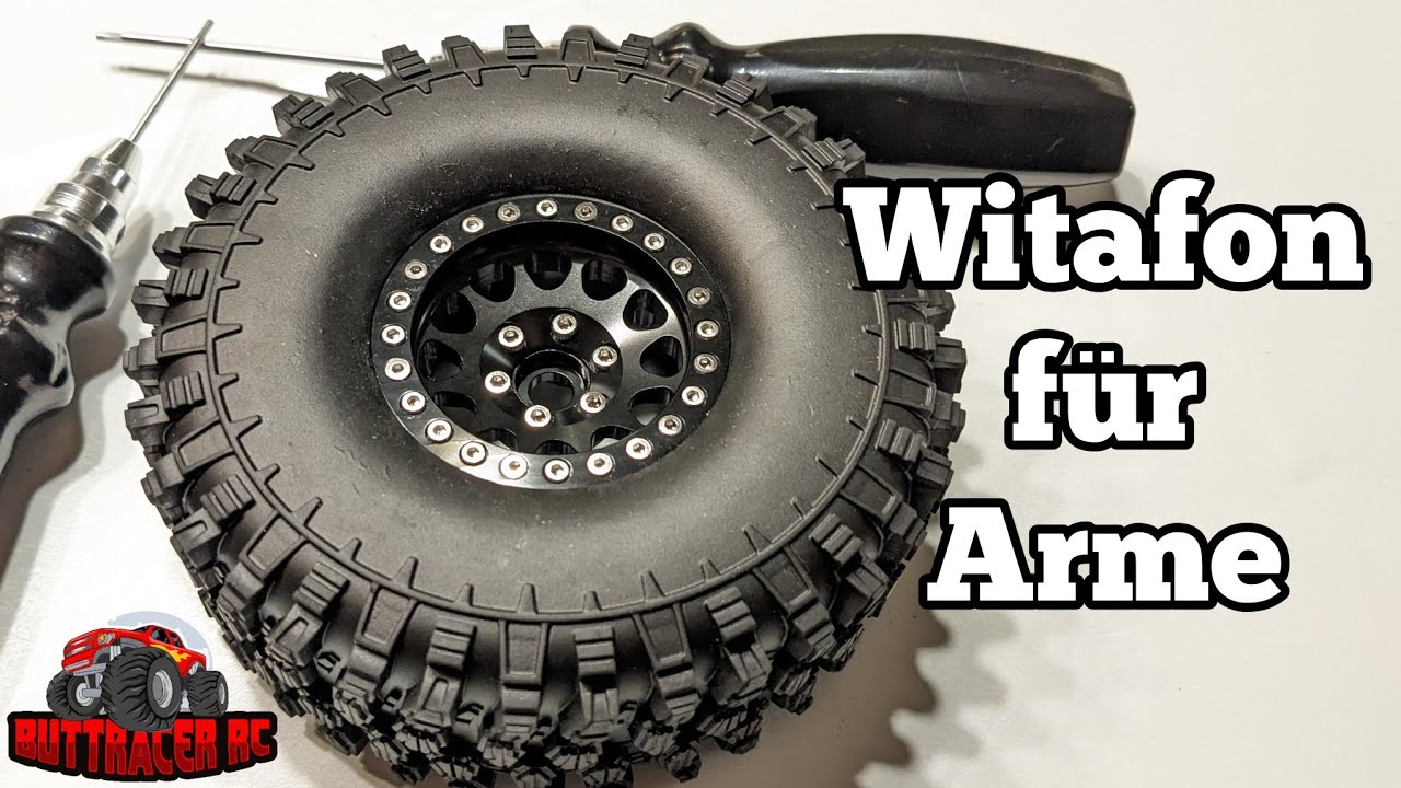 1.9 Inch Crawler Alu Beadlock Felgen von AliExpress mit Reifen verheiraten. Nur 30&euro; 🥳