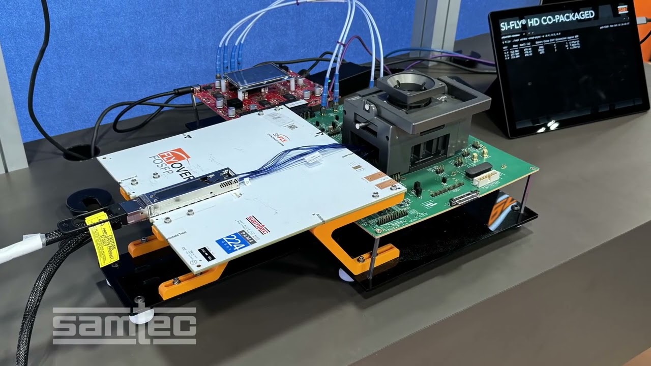 200g Co-Packaged Channel Broadcom Serdes and Samtec Si-Fly-HD-CPC (SC25)