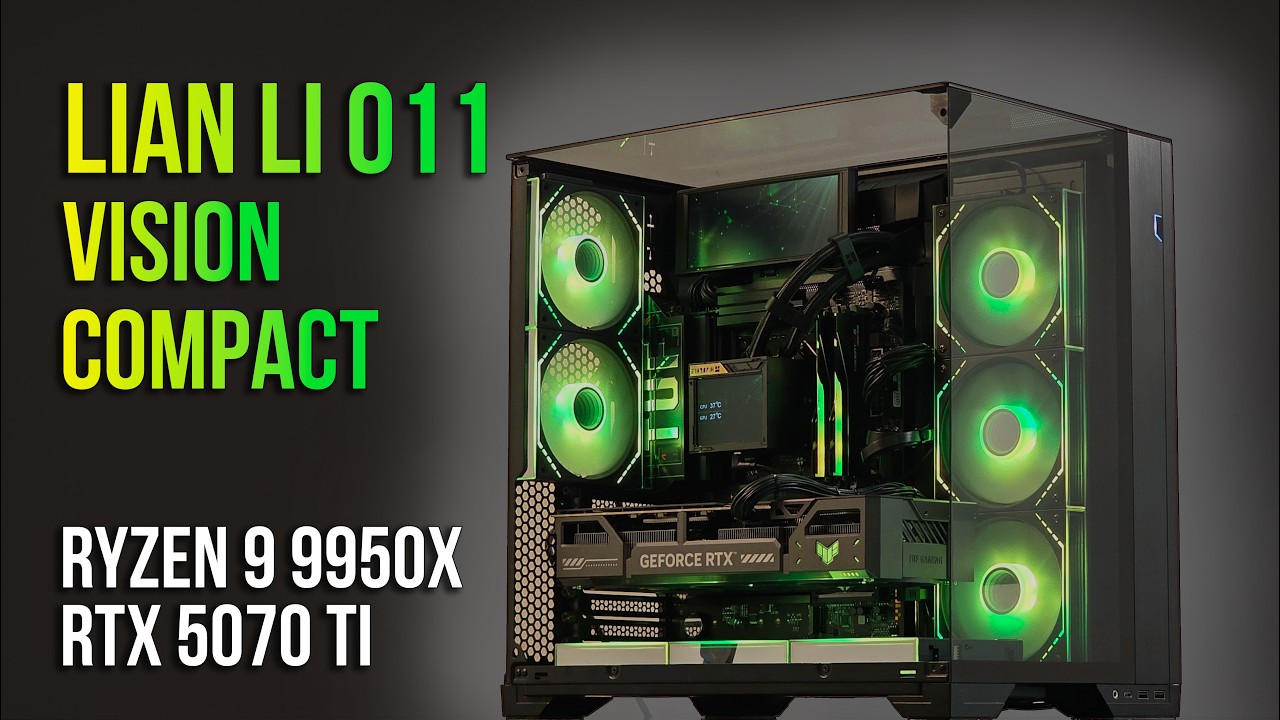 Lian Li O11 Vision Compact Build with RTX 5070 Ti & Ryzen 9 9950X (Gaming PC 2026)