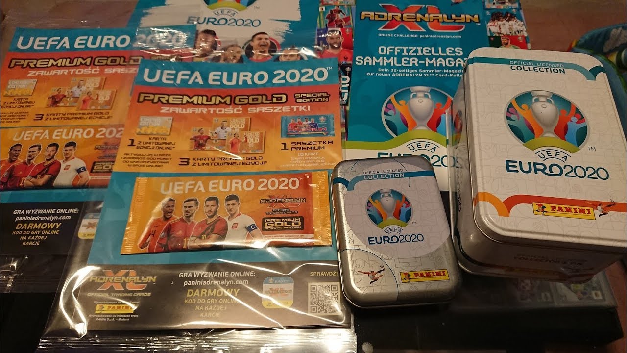 MEGA MIX UNBOXING 2X SASZETKA PREMIUM GOLD vs DUŻA PUSZKA vs MINI PUSZKA EURO 2020 PANINI
