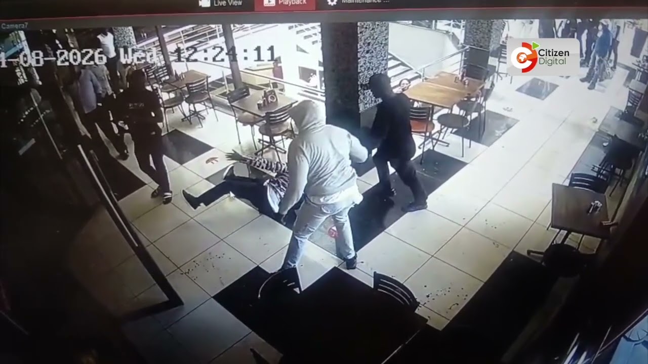 CCTV footage shows Senator Godfrey Osotsi being assaulted by 'goons' in Kisumu