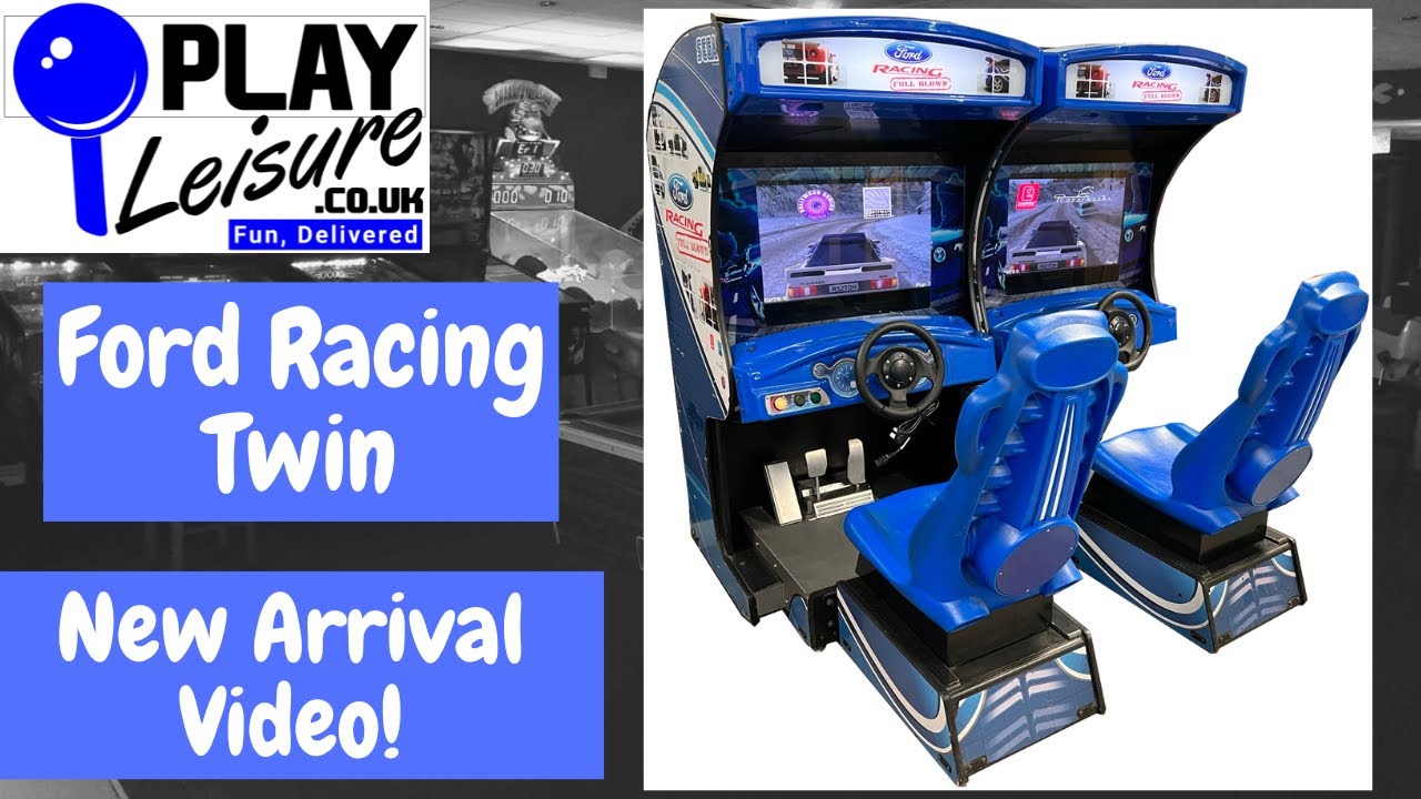 Get ready to race... It's the Ford Racing Twin Arcade Machine!