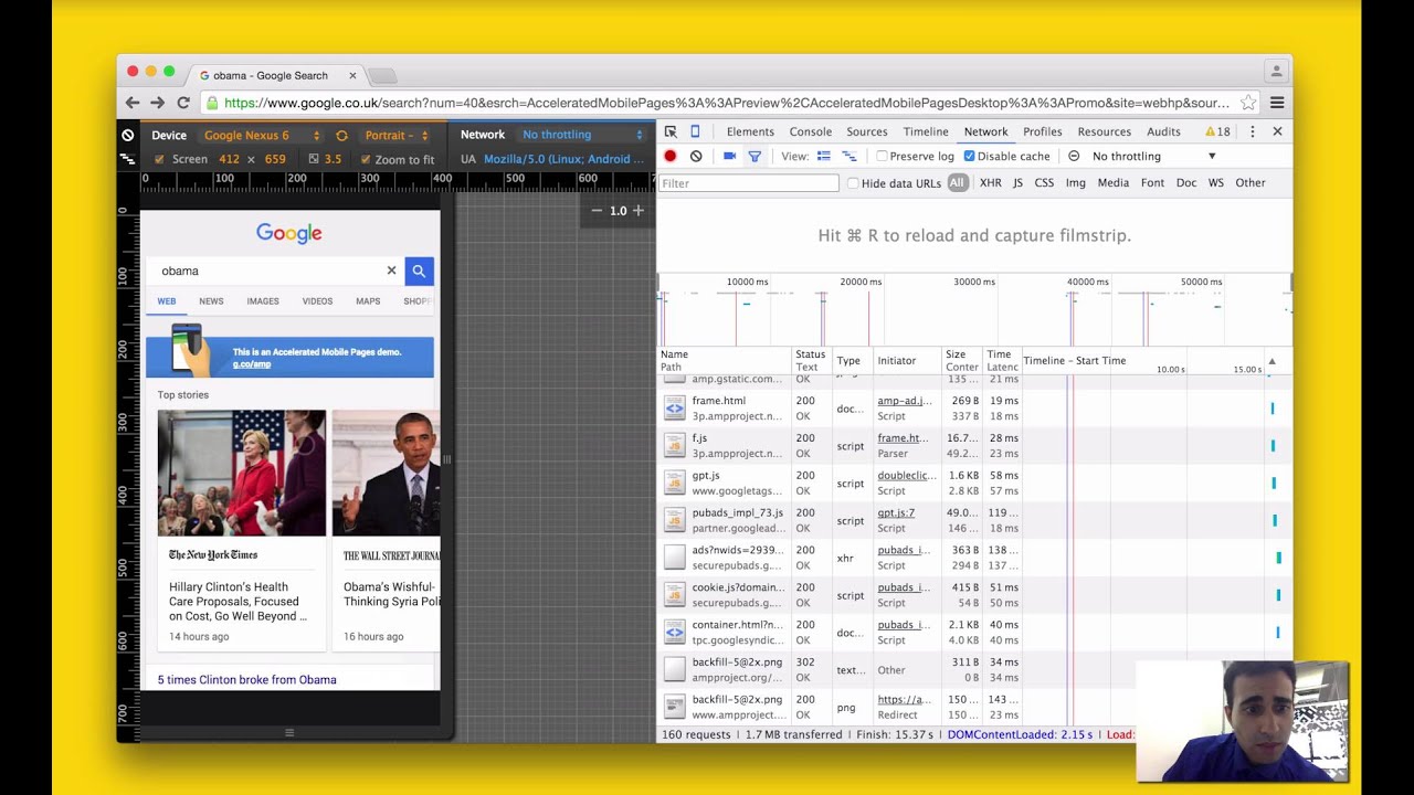 AMP HTML (Accelerated Mobile Pages) demo