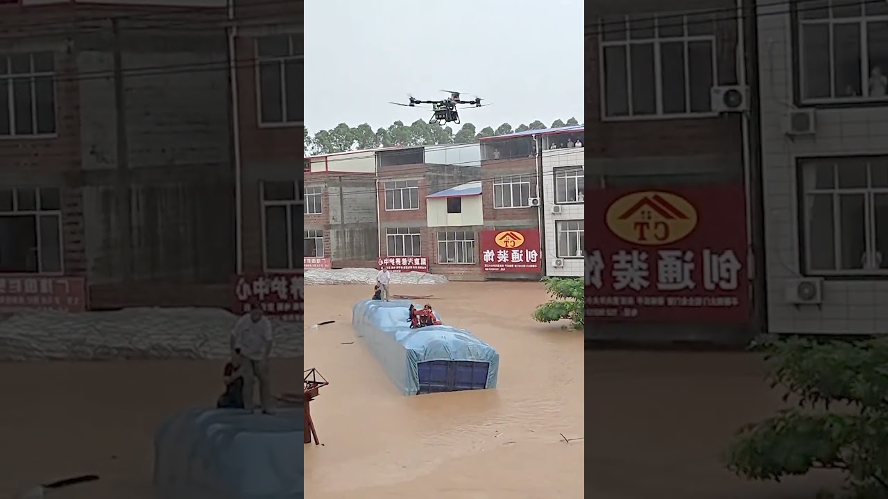 Effective Method of Using a Drone in a Rescue Operation in a Flood Zone
