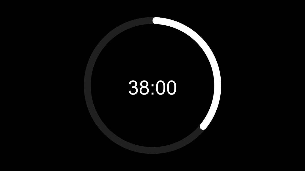 Clean 38 Min Timer For Focus