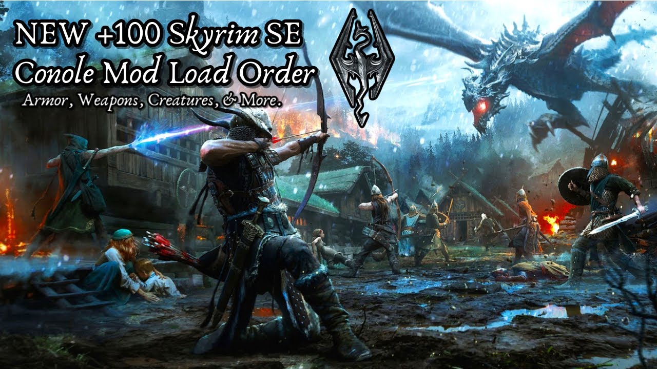 +100 MODS BEST FANTASY RPG EXPERIENCE | Skyrim SE Console Mod Load Order & Gameplay