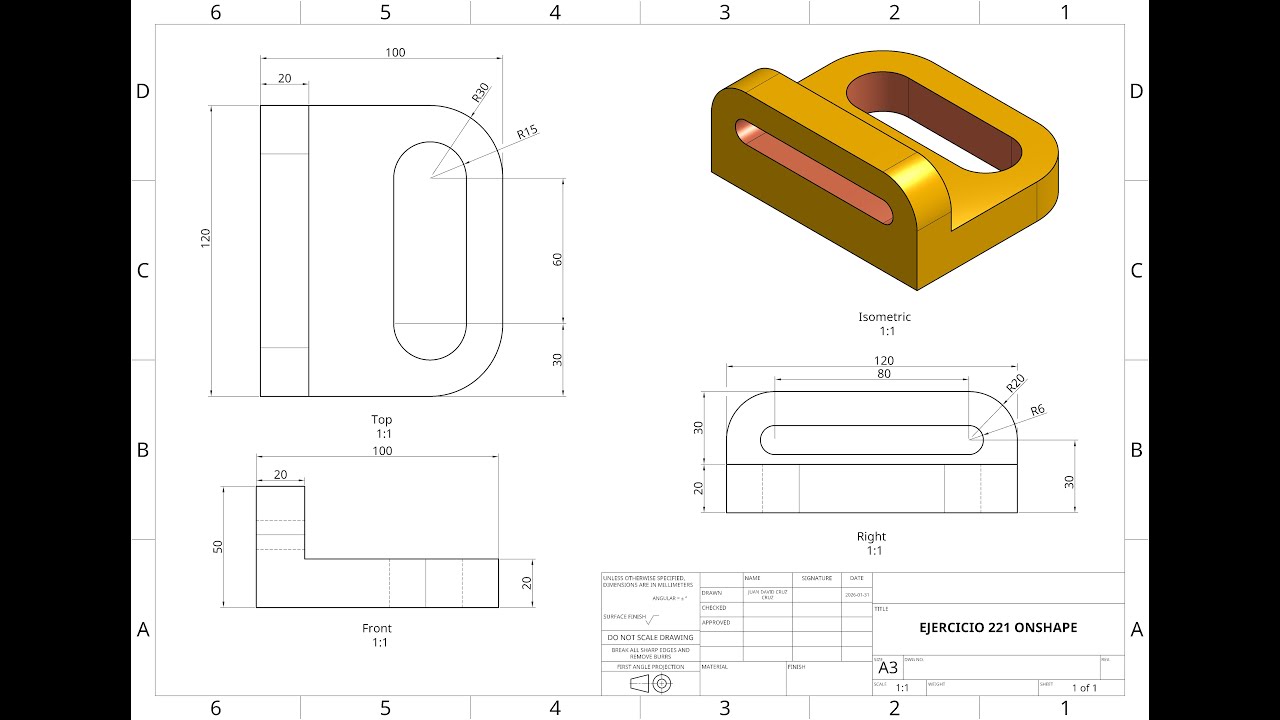 EJERCICIO 221 ONSHAPE