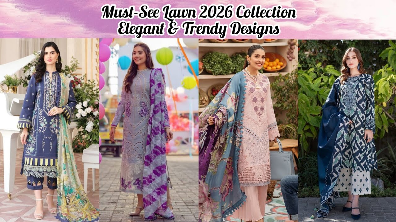 &ldquo;Latest Ladies Lawn Dress Designs 2026 | Stylish Summer Lawn Collection for Women | Lubna's Designs&rdquo;