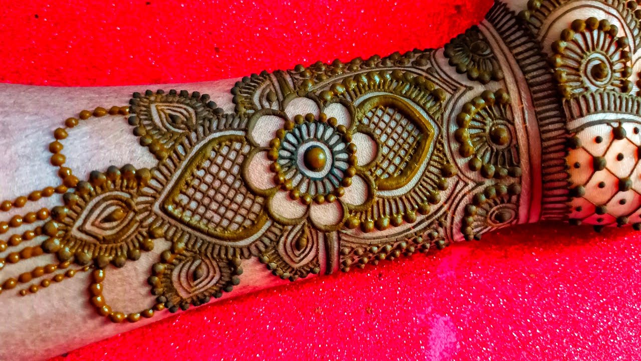 Easy beautiful bridal mehndi design | easy fronthand mehndi design | easy fullhand bridal mehndi