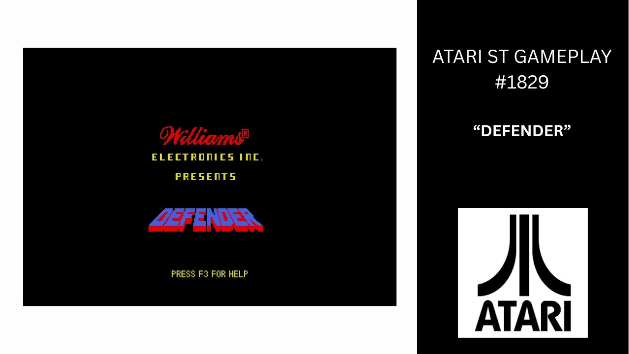 Defender (Atari ST / Gameplay #1829)