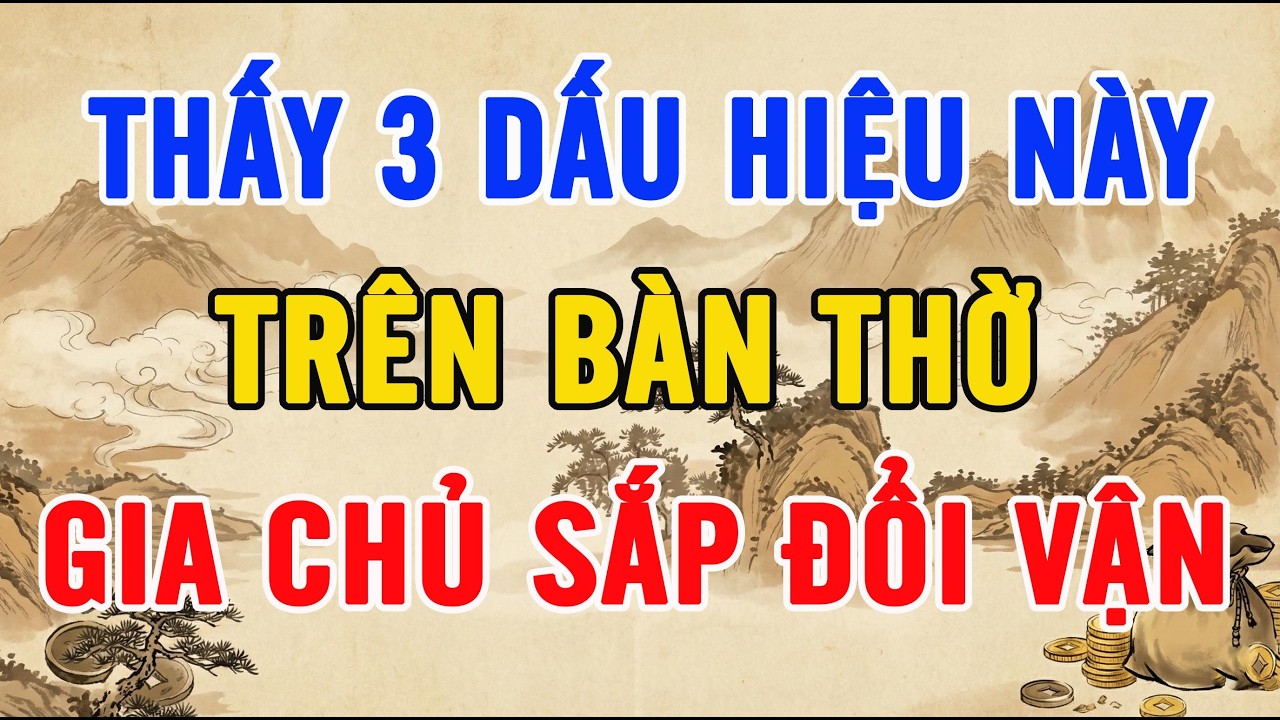 THẤY 3 DẤU HIỆU NÀY TRÊN BÀN THỜ SAU VÍA THẦN TÀI: CHÚC MỪNG GIA CHỦ SẮP ĐỔI VẬN, TIỀN VÀO NHƯ NƯỚC