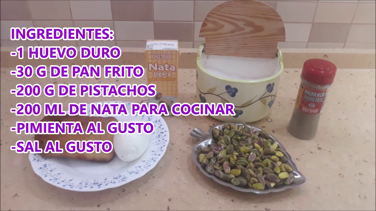 RECETA DE ELENA POLLO EN SALSA DE PISTACHO CON CHAMPIÑONES