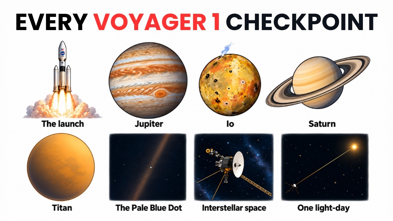 Every Checkpoint on Voyager 1&rsquo;s Journey Explained In 9 Minutes