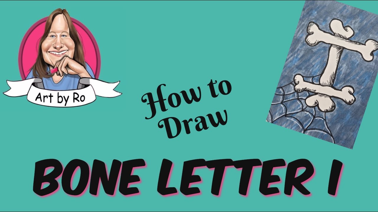 Как нарисовать букву I из костей с помощью паутины