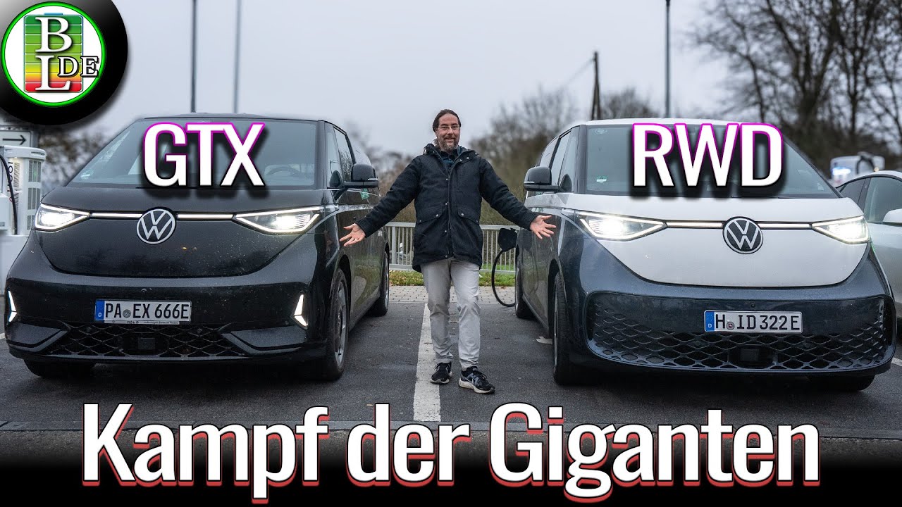 VW ID. Buzz LWB: RWD vs GTX Verbrauchstest – Realer 130-km/h Vergleich & Ladecheck!