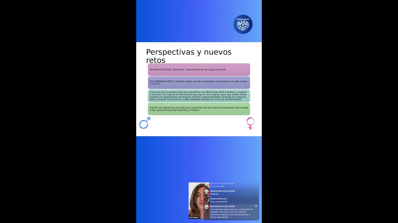 Conferencia Más Salud. Cáncer pulmonar. Perspectiva de género y nuevos retos 📱