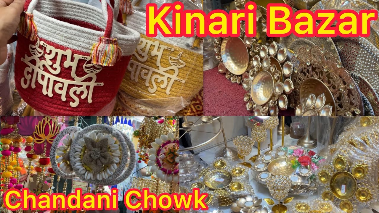 Kinari Bazar Diwali Shopping | Explore Lights, Diyas, Rangoli & Home Decor in Chandni Chowk