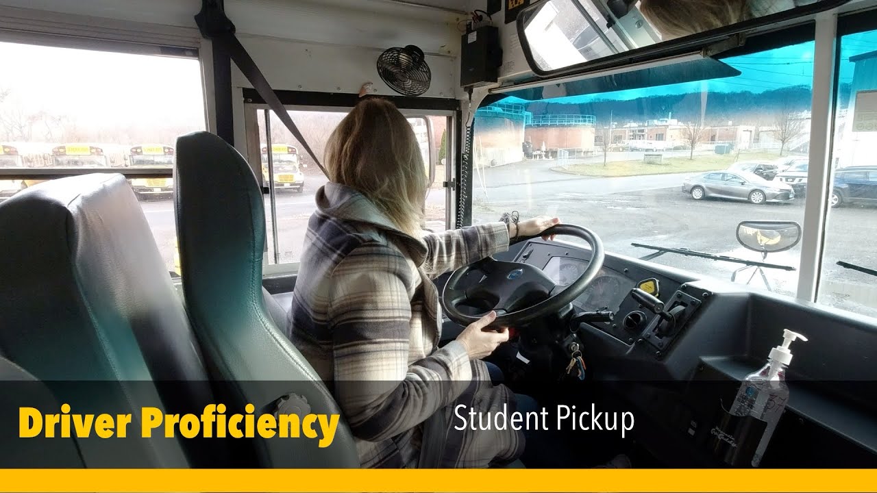School Bus Proficiency Student Pick Up