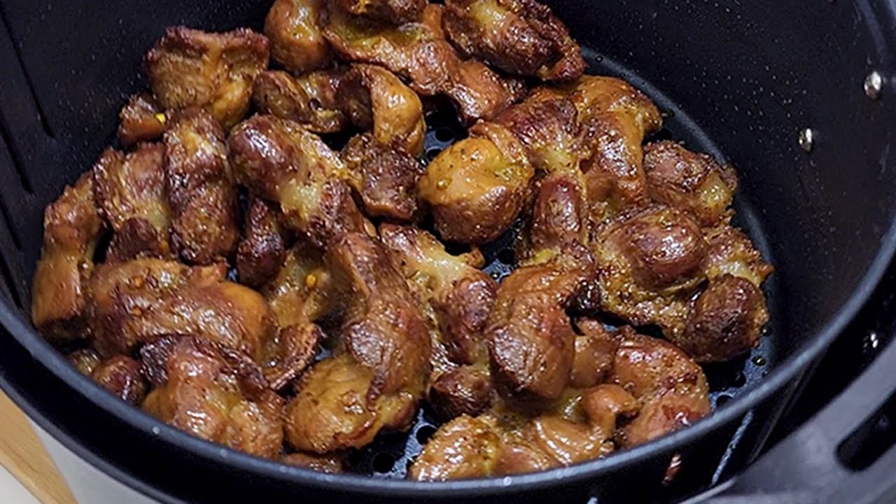 JA FEZ MOELA  ASSIM ? PANELA DE PRESSÃO + AIRFRYER moela de galinha sequinha e macia