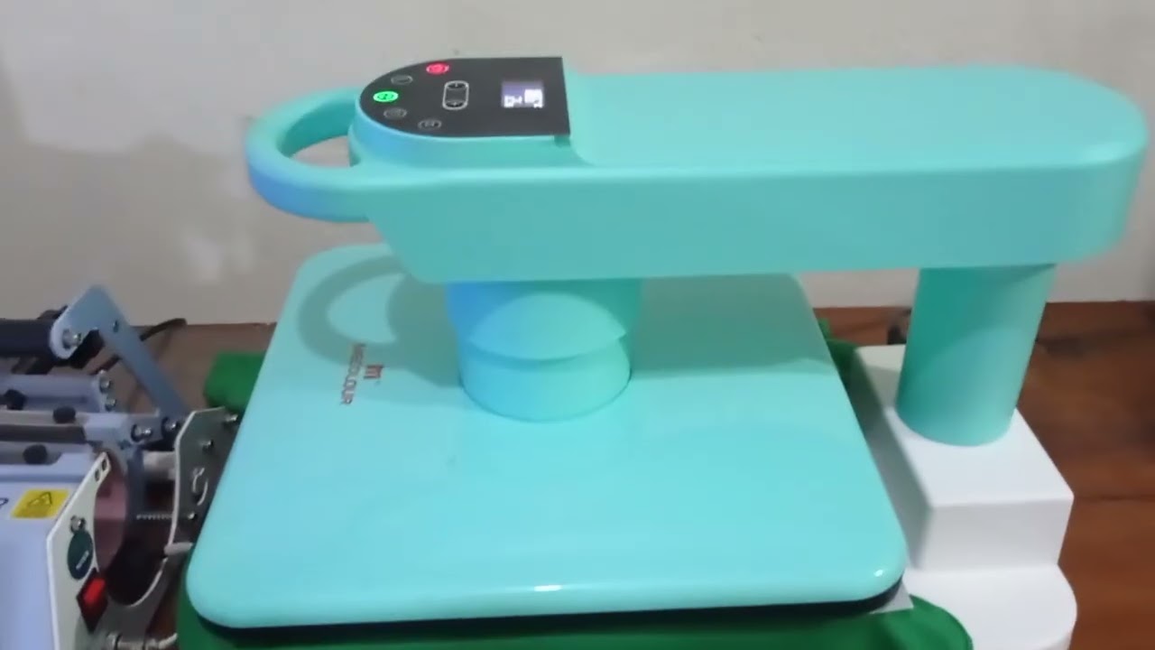Teste em DTF com prensa da Mecolour Automática.