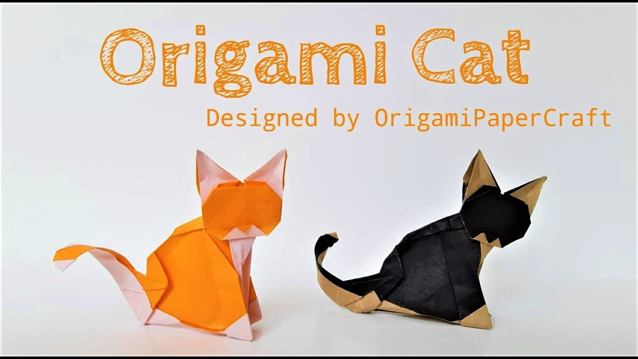 How to make an Origami Cat 🐱 By OrigamiPaperCraft
